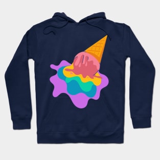 Rainbow ice cream Hoodie